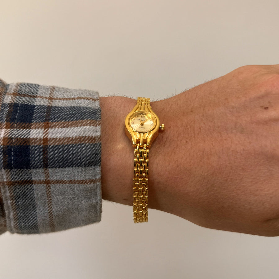 Gold Mesh Watch