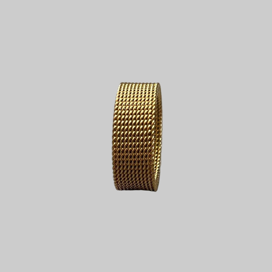 Gold Textured Band Ring