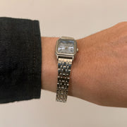 Rectangular Black Dial Watch