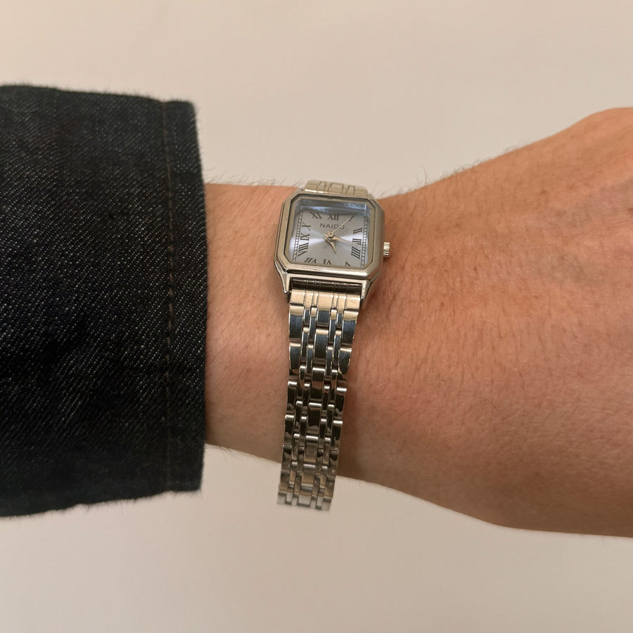 Rectangular Black Dial Watch