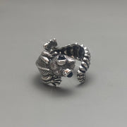 Silver Dragon Wrap Ring