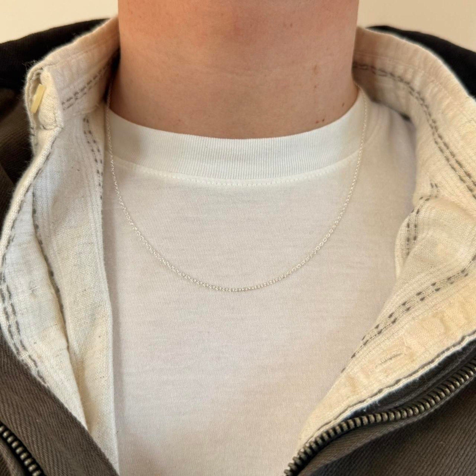 Thin Silver Necklace
