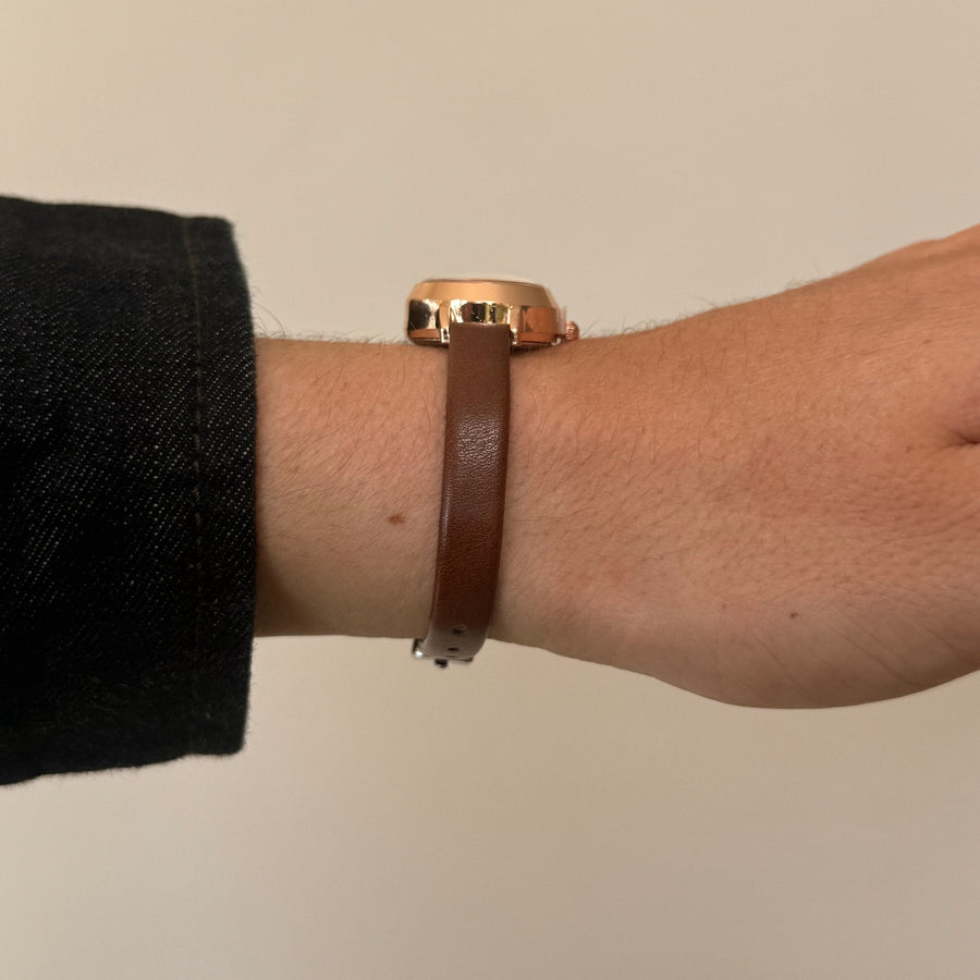 Gold Leather Watch
