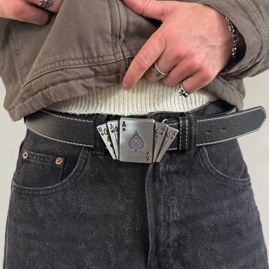 Ace of Spades Playing Card Belt