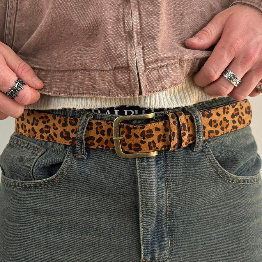 Leopard Print Belt