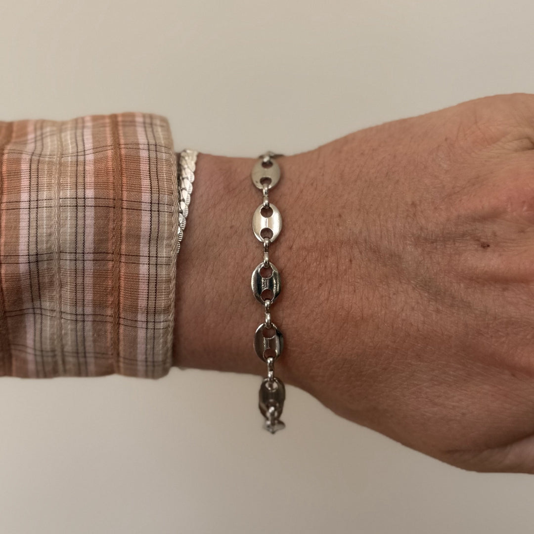 Silver Oval Link Bracelet - Rynor