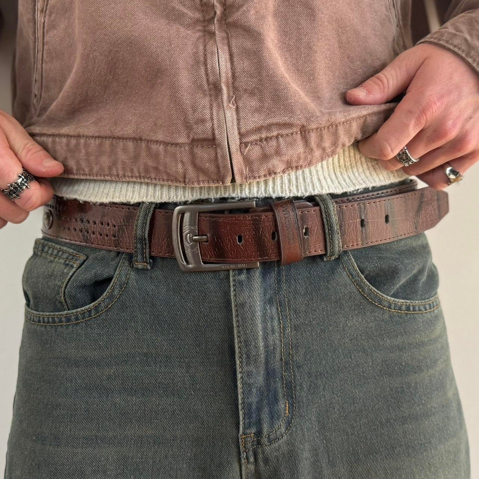 Brown Classic Buckle Belt
