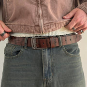 Brown Classic Buckle Belt