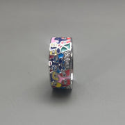 Colorful Enamel Band Ring