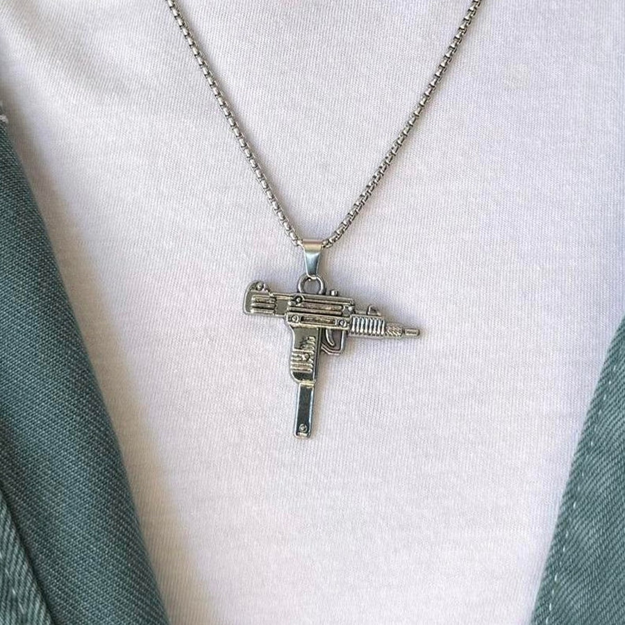 Gun Pendant Necklace