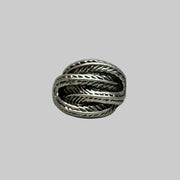 Silver Textured Wrap Ring