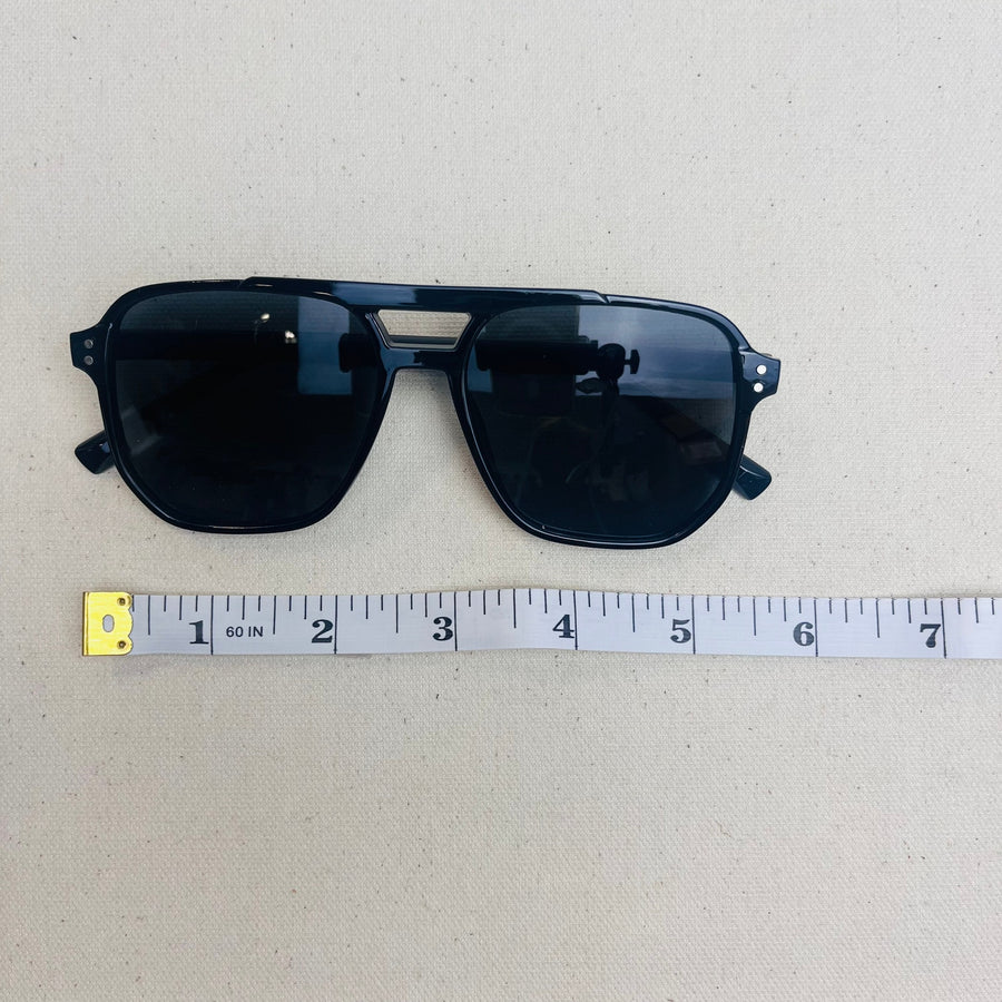 Black Aviator Sunglasses