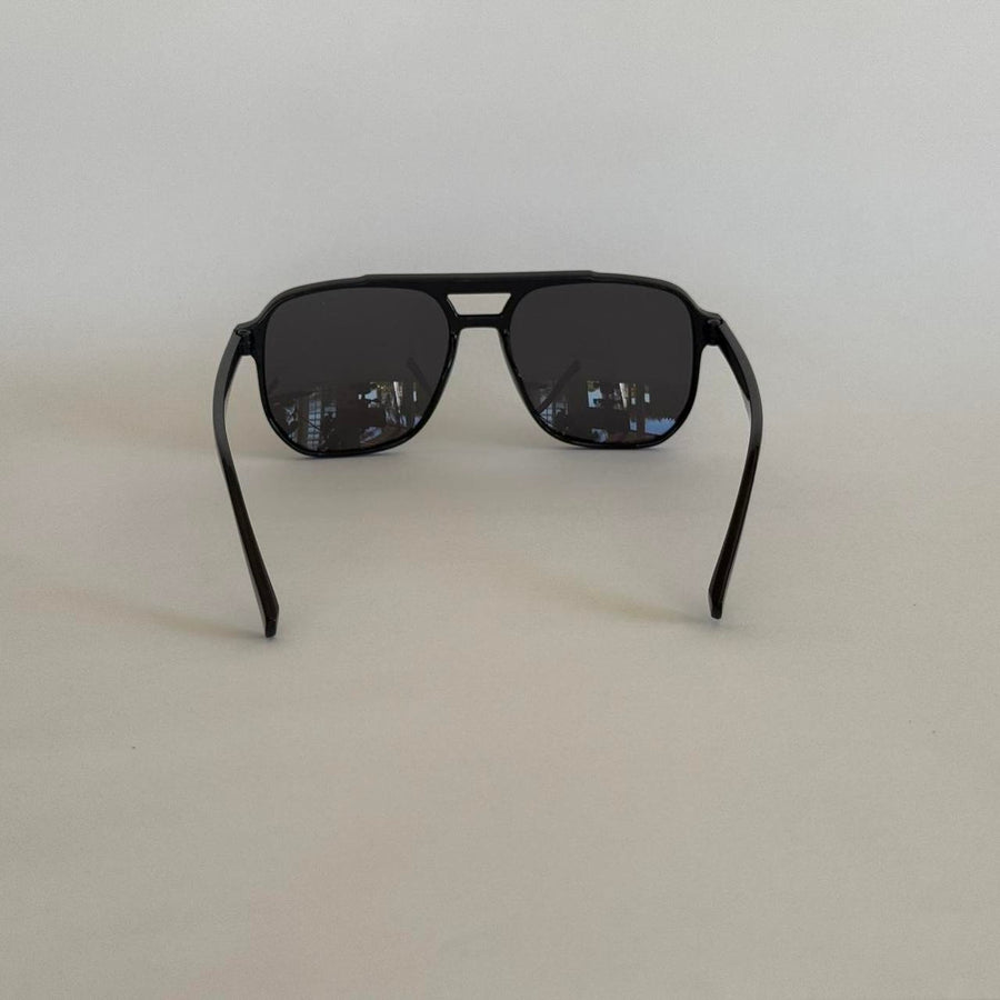 Black Aviator Sunglasses