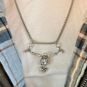 Skeleton Pendant Necklace