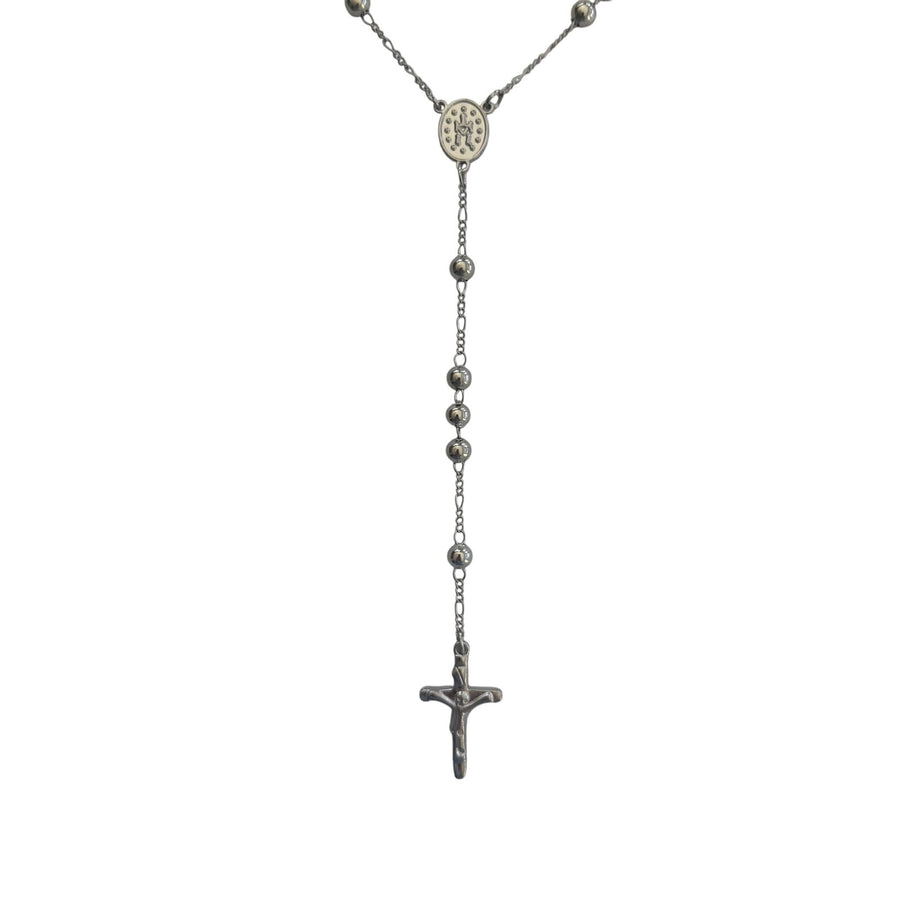 Rosary Cross Pendant Necklace