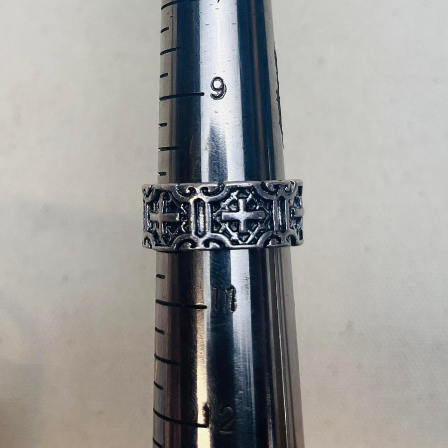Silver Engraved Band Ring