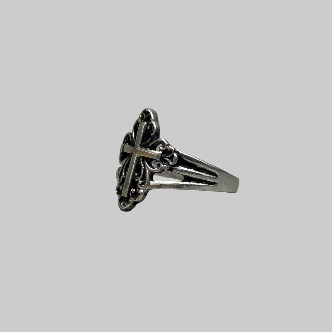 Silver Compass Cross Ring - Rynor