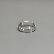 Silver Daisy Band Ring