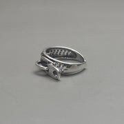 Silver Chain Link Ring
