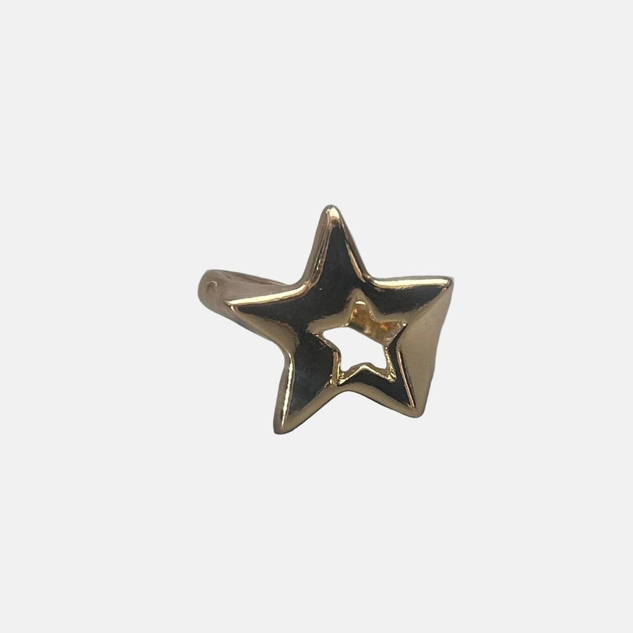 Gold Star Cutout Ring