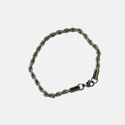 Silver Twisted Rope Bracelet