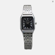 Square Black Dial Watch