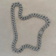 Y2K Iced Out Cuban Link Chain – Vintage 2000s Emo Style, Unisex, Brand New