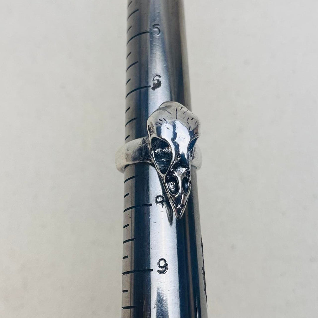 Silver Raven Skull Ring - Rynor