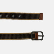 Brown Canvas Buckle Belt