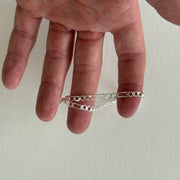 Silver Figaro Chain Bracelet