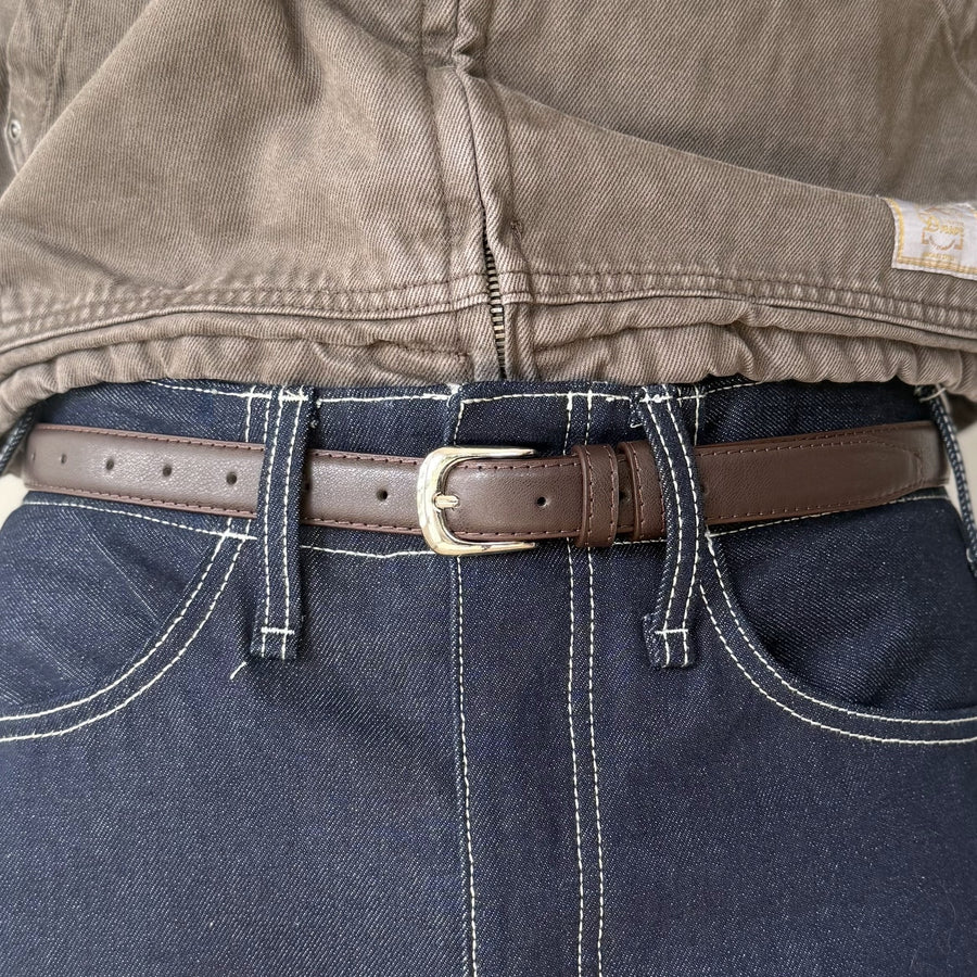 Brown Classic Leather Belt