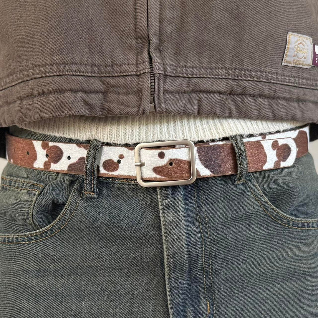 Cow Print Statement Belt - Rynor