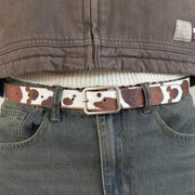 Cow Print Statement Belt