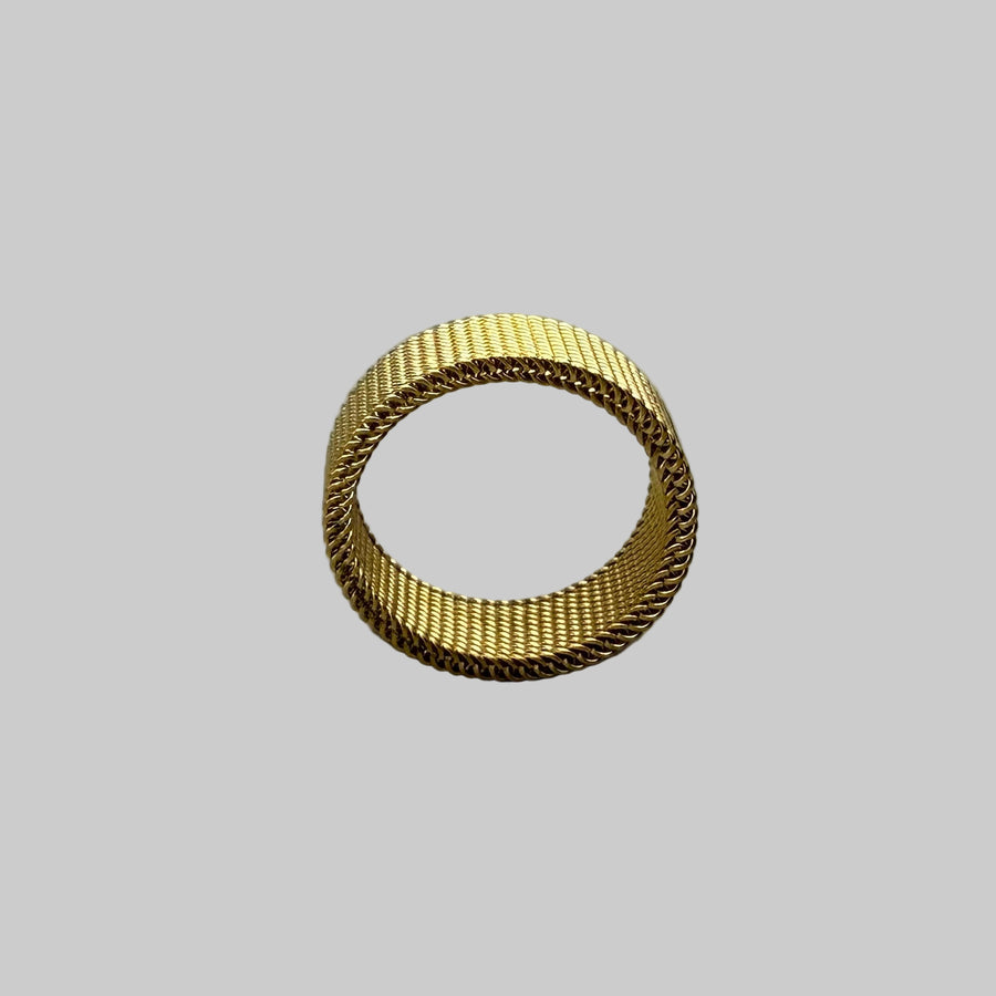 Gold Textured Band Ring