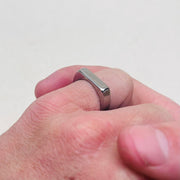 Silver Flat Top Ring