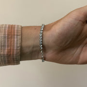 Silver CZ Crystal Bracelet