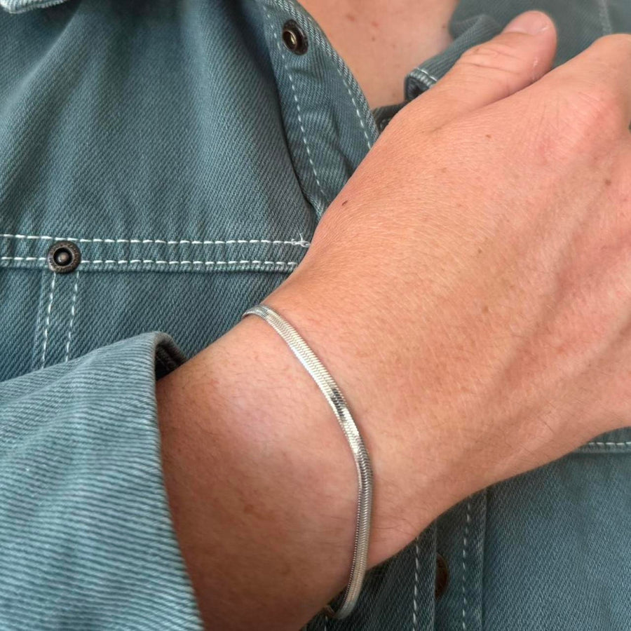 Silver Snake Chain Bracelet