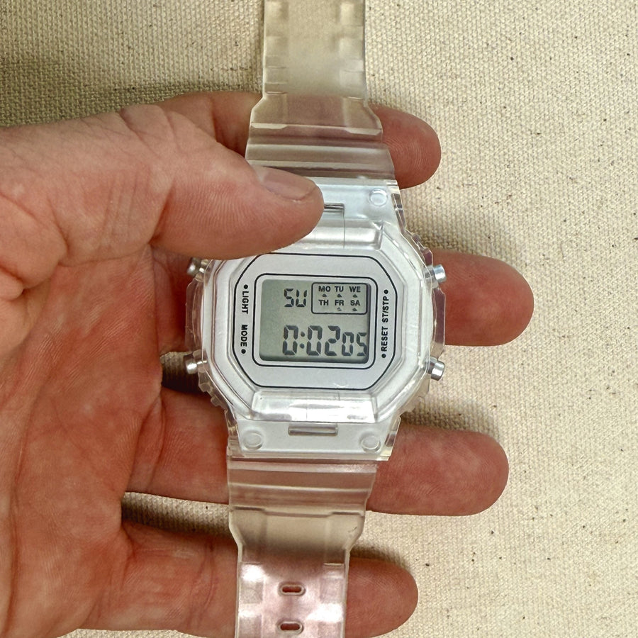 Clear Digital Watch