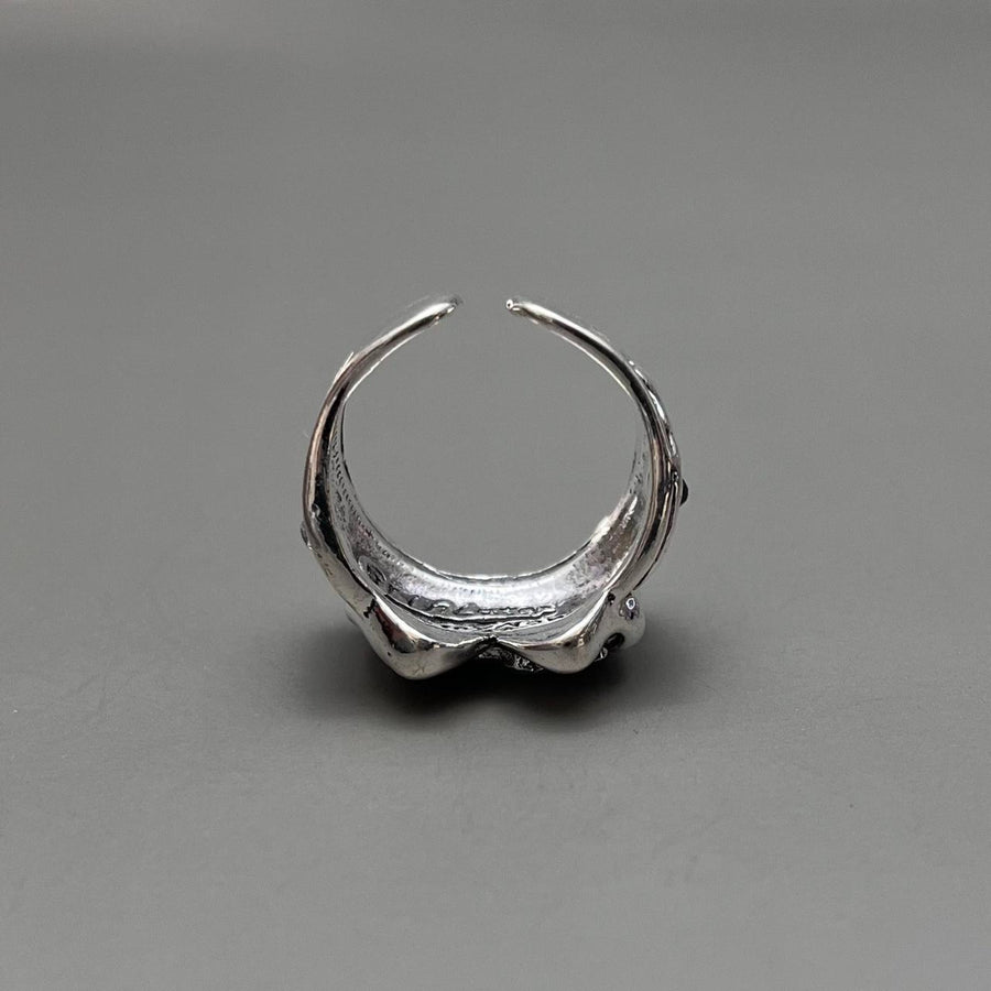 Silver Mask Ring
