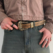 Tan Western Buckle Belt
