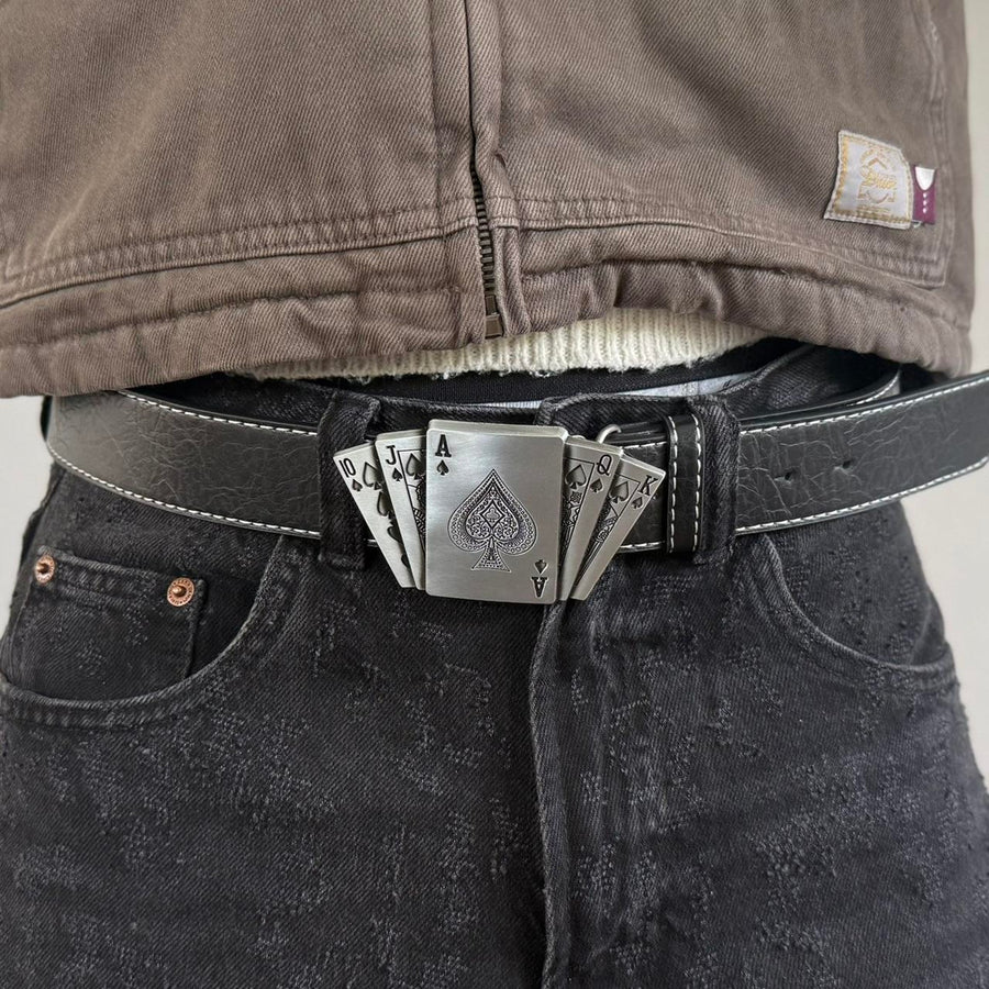 Ace of Spades Playing Card Belt