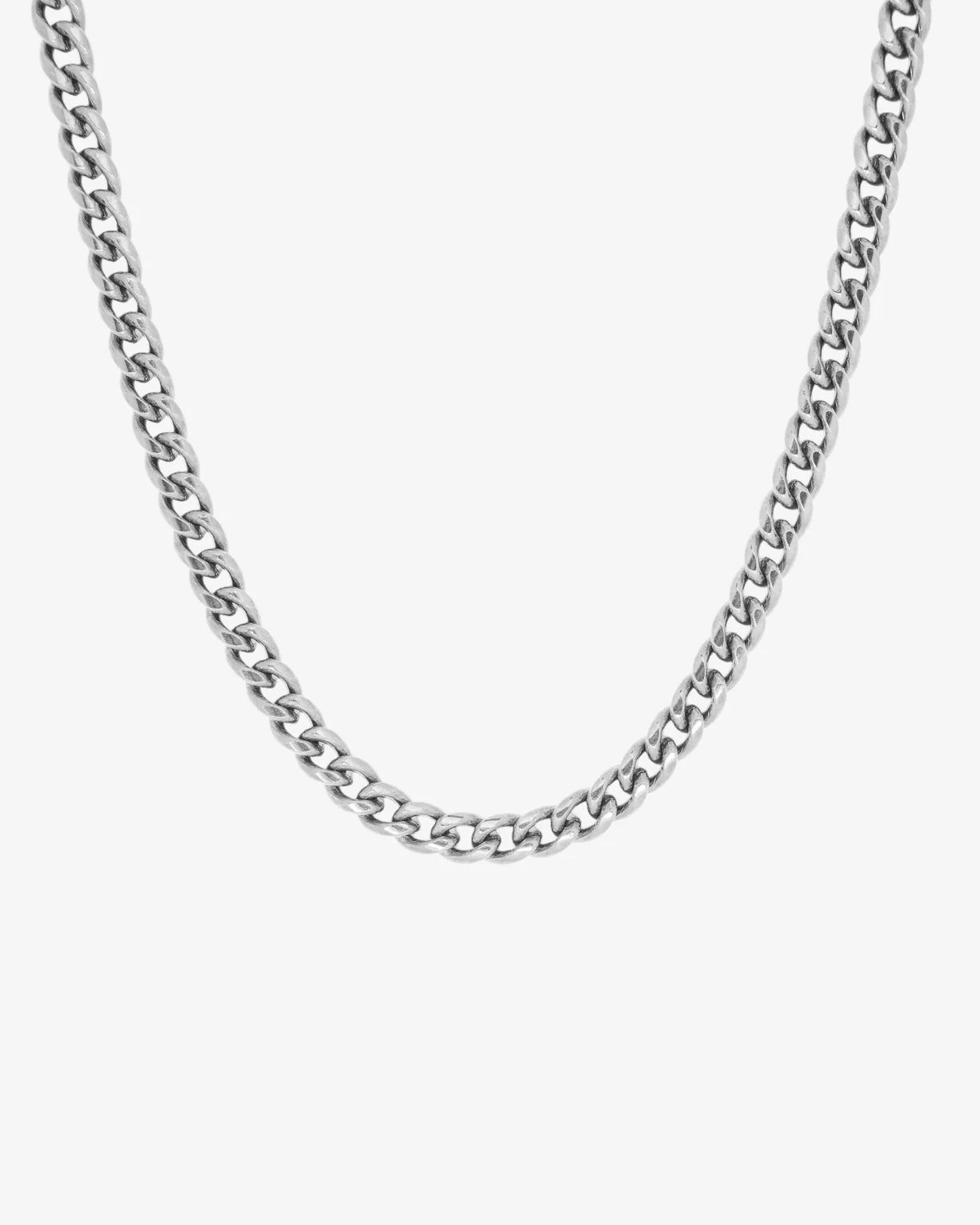 Silver Cuban Link Chain Necklace - Rynor