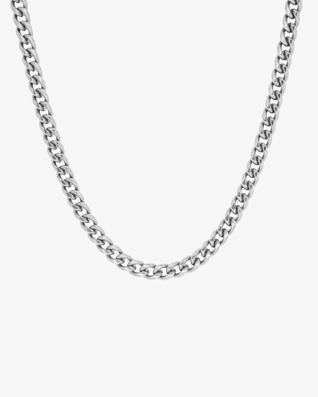 Silver Cuban Link Chain Necklace - Rynor