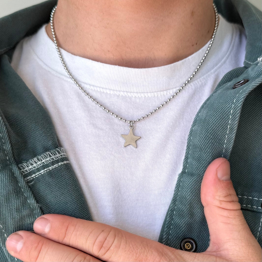 Silver Star Ball Chain - Rynor