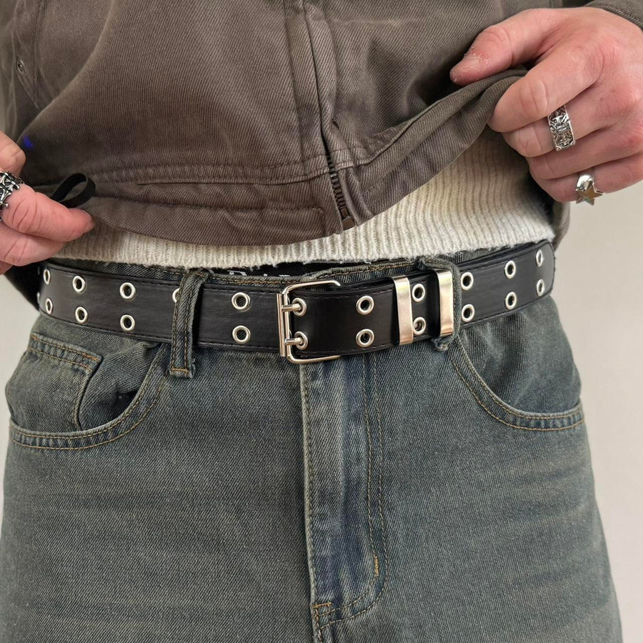 Black Grommet Belt