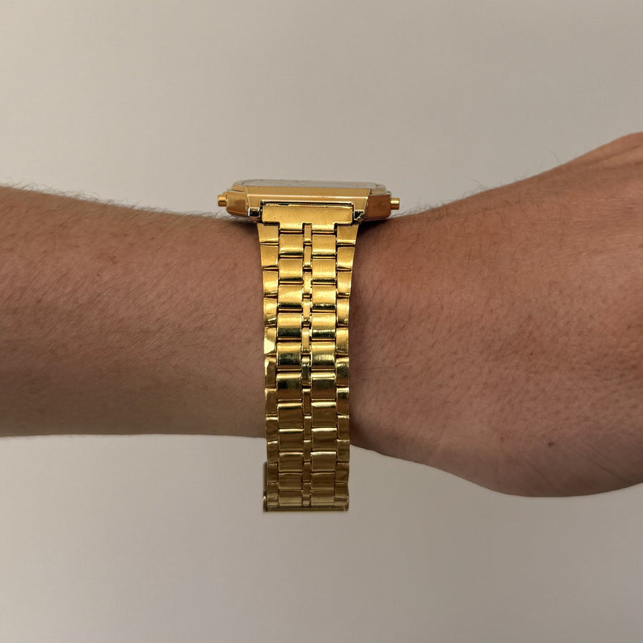 Gold Digital Watch