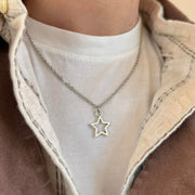 Silver Star Pendant Necklace