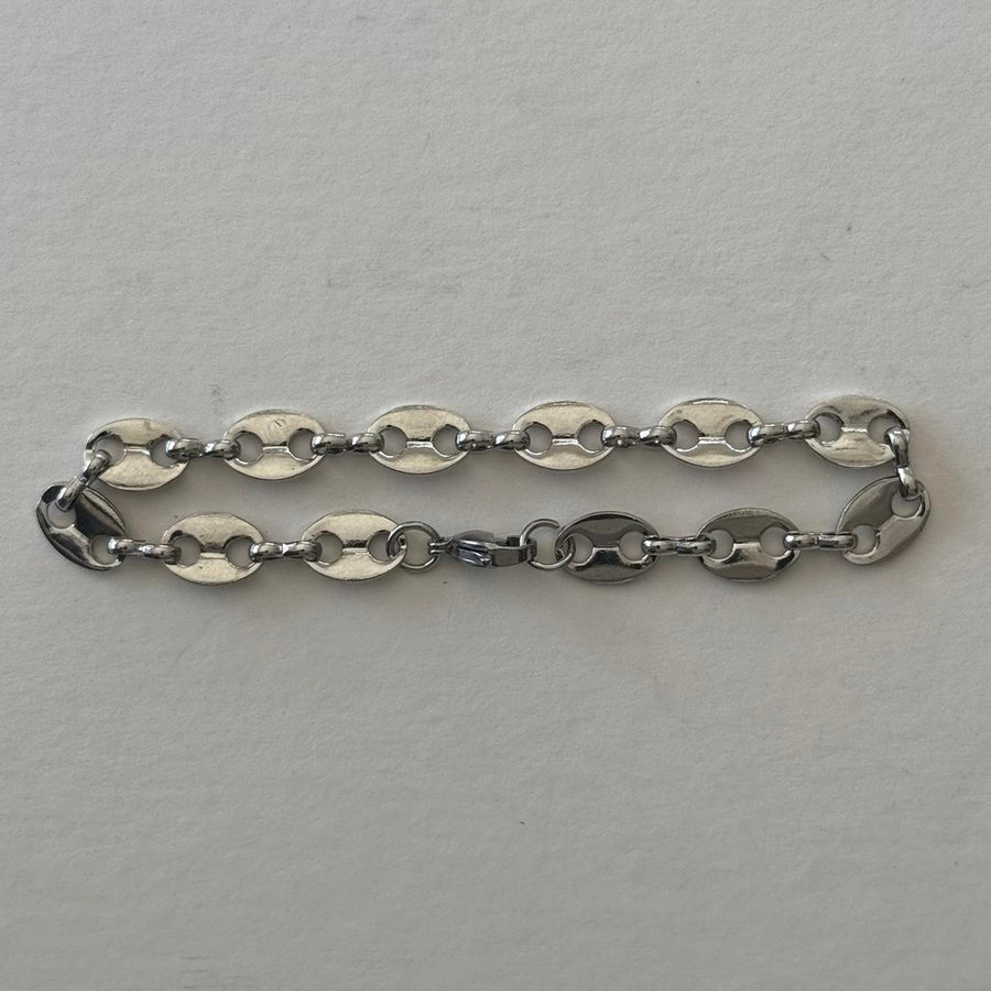 Silver Oval Link Bracelet