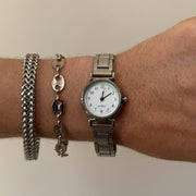 Minimal White Dial Watch
