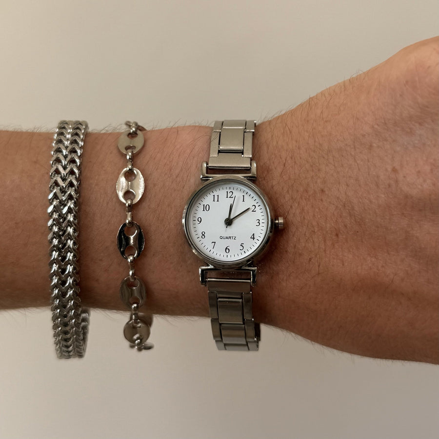 Minimal White Dial Watch